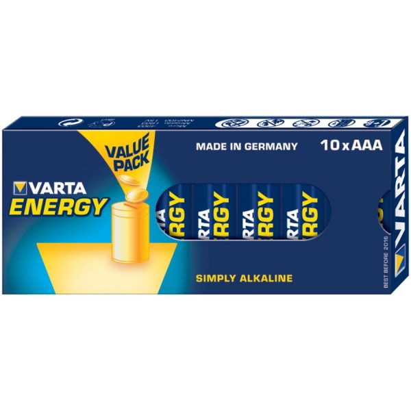 VARTA Alkaline Batterie ´ENERGY´, Micro (AAA/LR3)
