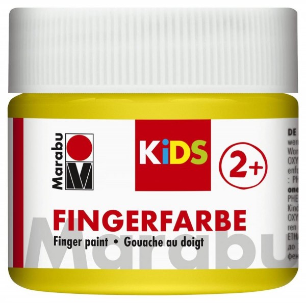 Marabu KiDS Fingerfarbe, 100 ml, gelb 019