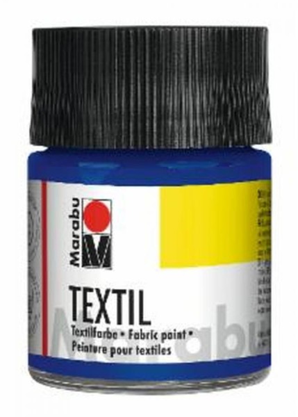 Marabu Textilfarbe ´Textil´, mittelblau, 50 ml, im Glas