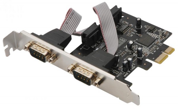 DIGITUS Serielle 16C950 PCI Express Karte, 2 Port
