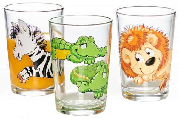 Flirt by R & B Kinder-Trinkglas "Happy Zoo", 205 ml