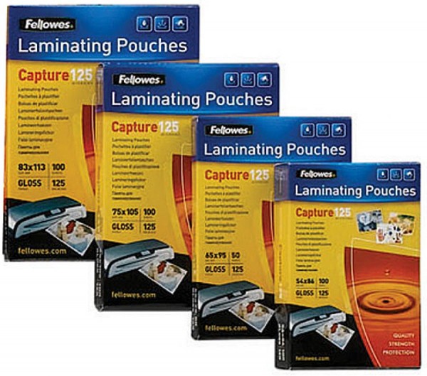 Fellowes Laminierfolientasche, 54 x 86 mm, 250 mic