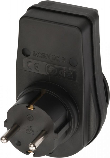 brennenstuhl Adapterstecker EDS 10 IP44, schwarz