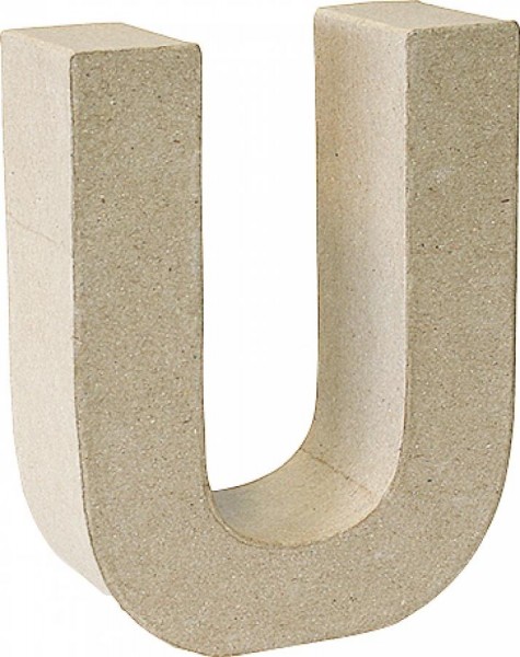 KNORR prandell 3D-Buchstabe ´U´, Pappmaché, 175 x 55 mm