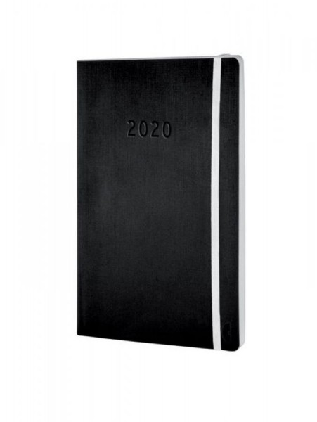 CHRONOPLAN Buchkalender Chronobook 2020, A5, schwarz