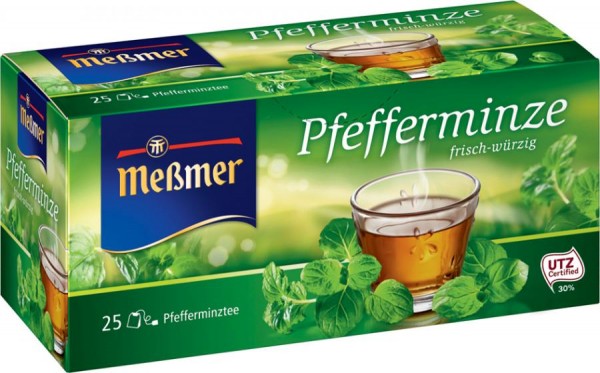 Meßmer Tee ´Pfefferminze´, frisch-würzig, 25er Packung