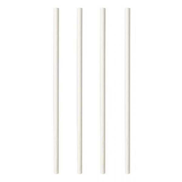 PAPSTAR Papier-Trinkhalm "pure", 200 mm, weiß