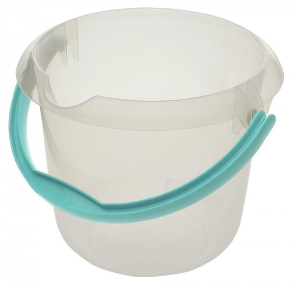 keeeper Putzeimer ´mika´, rund, 5 Liter, transparent