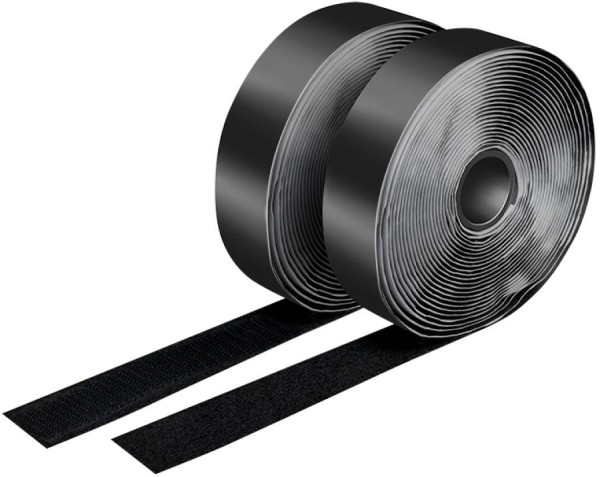LogiLink Klettband-Set, 2er Set, 25 mm x 5 m, weiß