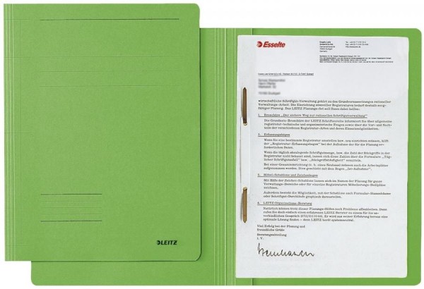 LEITZ Schnellhefter Fresh, DIN A4, Karton, grün