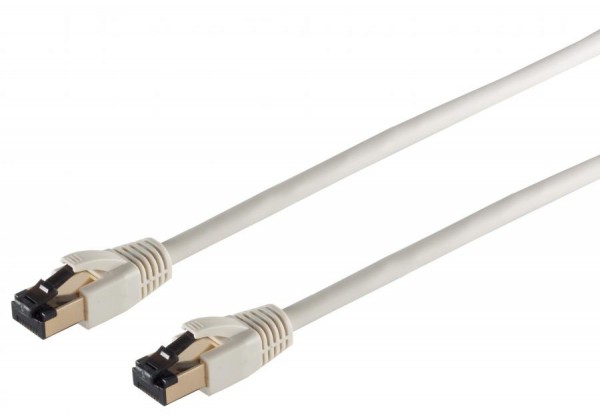 shiverpeaks BASIC-S Patchkabel, Kat. 8, F/FTP, 0,5 m, grau