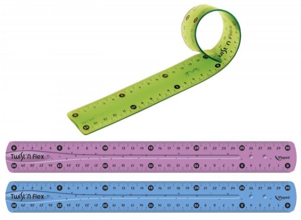 Maped Flachlineal Twist´n Flex, 200 mm, unzerbrechlich