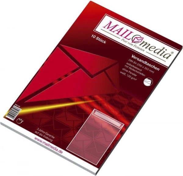 MAILmedia Versandtasche Offset weiß, B4, ohne Fenster