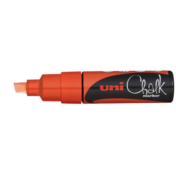 uni-ball Kreidemarker Chalk PWE-8K, neon-orange, Keilspitze