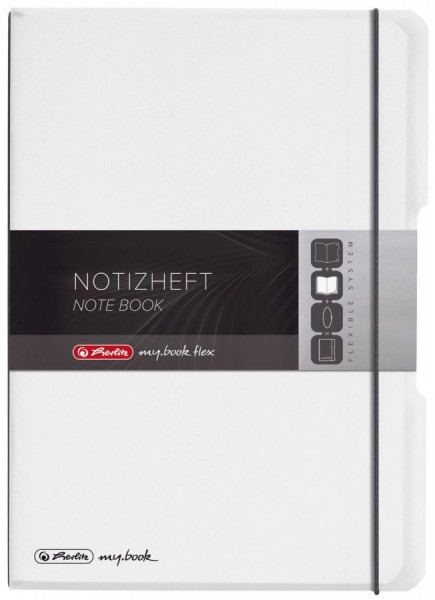 herlitz Notizheft my.book flex, A4, PP-Cover, transparent