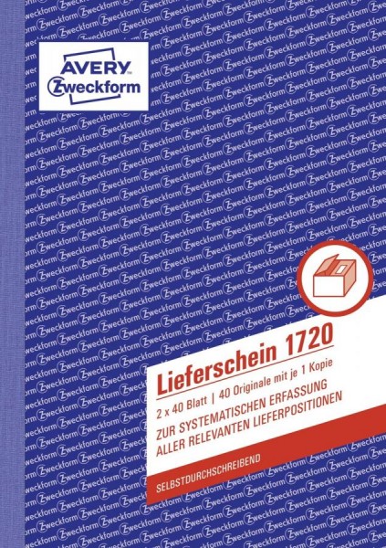 AVERY Zweckform Formularbuch ´Lieferschein´, SD´, A5