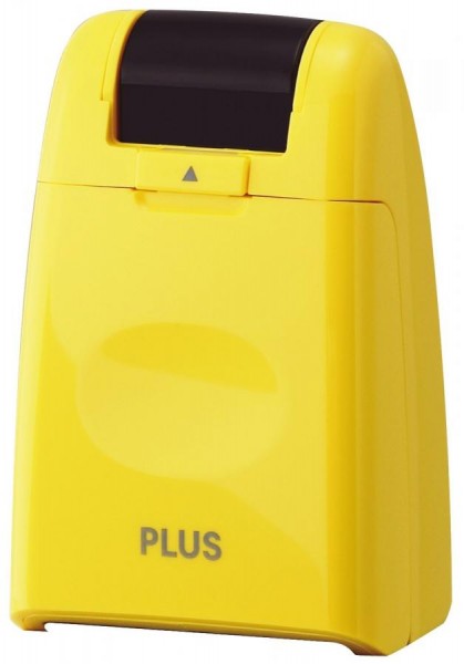 PLUS JAPAN Datenschutz-Rollstempel Standard, gelb