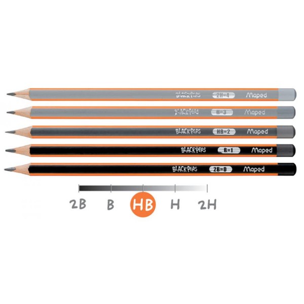 Maped Bleistift BLACK´PEPS, Härtegrad: 2B