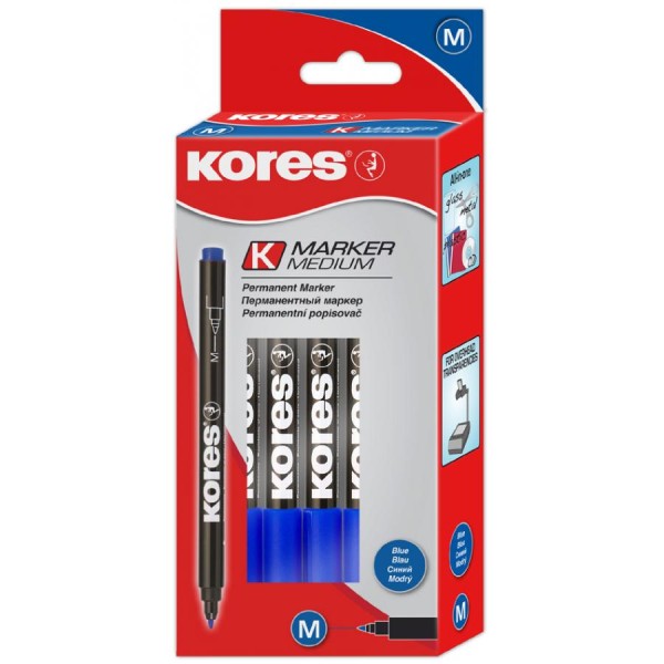 Kores Permanent-Marker ´K MARKER FINE´, M, schwarz