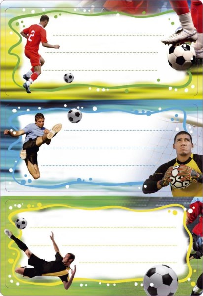 HERMA Buchetiketten ´Fußball´, 76 x 35 mm