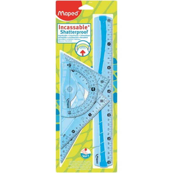 Maped Geometrie-Set Maxi Flex, bruchfest, 4-teilig