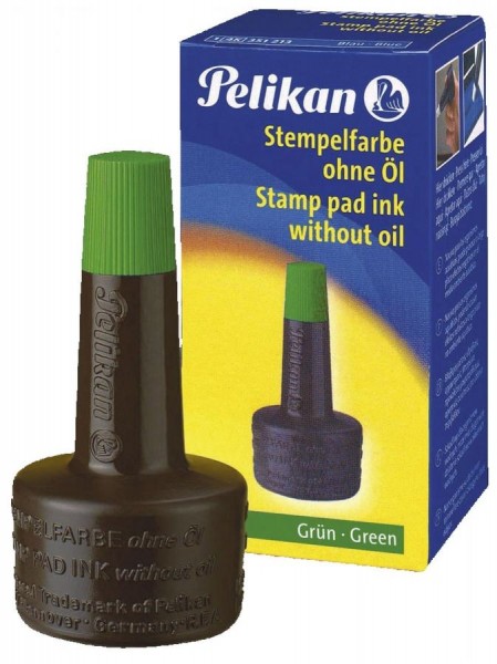 Pelikan Stempelfarbe 4K, grün, Inhalt: 28 ml