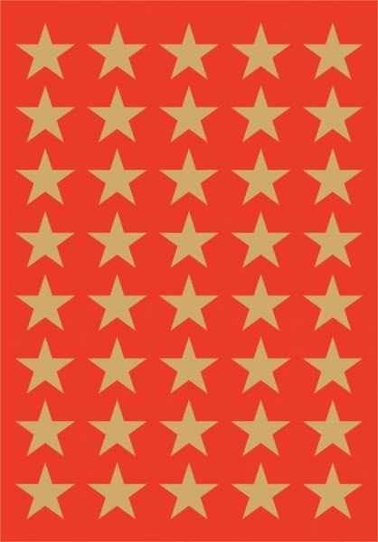 HERMA Weihnachts-Sticker DECOR ´Sterne´, 15 mm, gold