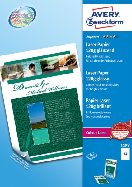 AVERY Zweckform Colour Laser Foto-Papier, A4, 170 g/qm