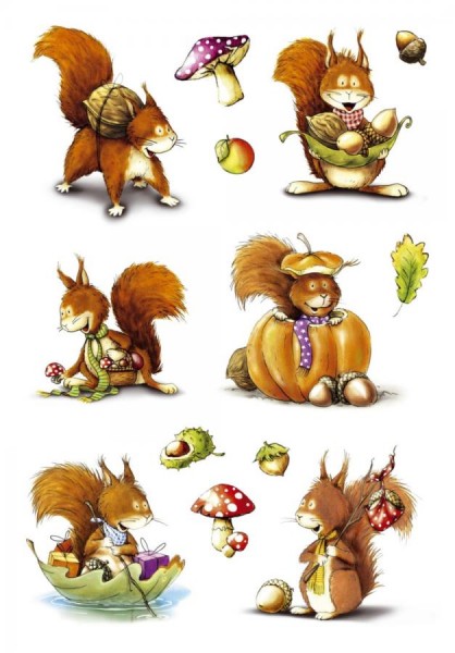 HERMA Sticker DECOR ´Eichhörnchen´