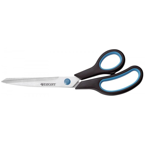 WESTCOTT Schere Easy Grip, Länge: 230 mm, blau/schwarz