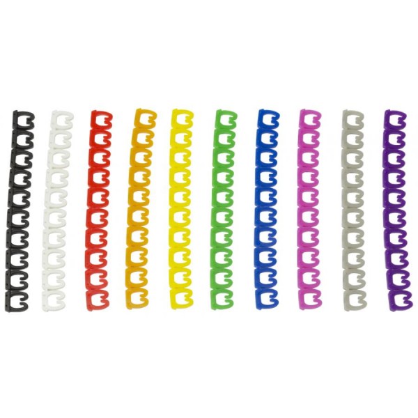 LogiLink Kodierungsringe für Patchkabel, farbig sortiert