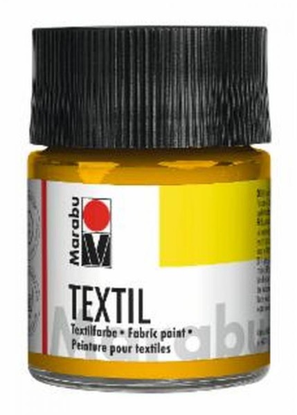 Marabu Textilfarbe ´Textil´, mittelgelb, 50 ml, im Glas