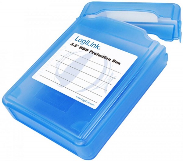 LogiLink HDD-Box für 3,5´ Festplatten, blau