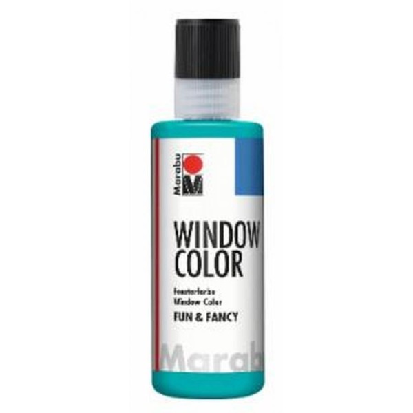 Marabu Window Color ´fun & fancy´, 80 ml, türkisblau