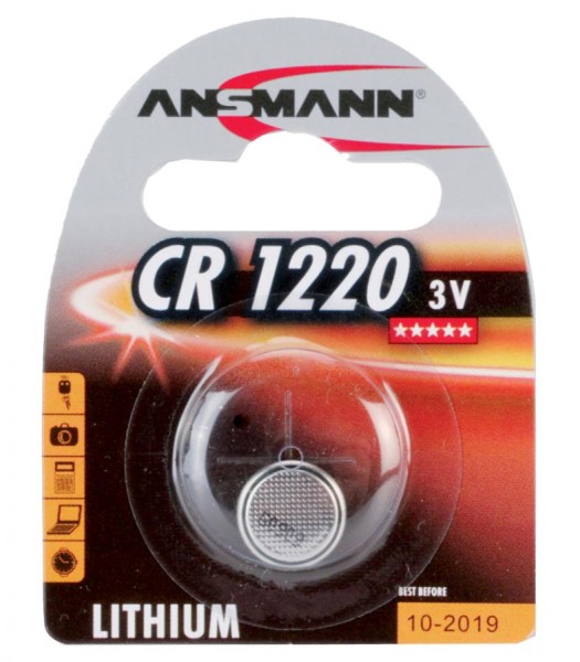 ANSMANN Lithium Knopfzelle CR2330, 3,0 Volt, 1er Blister