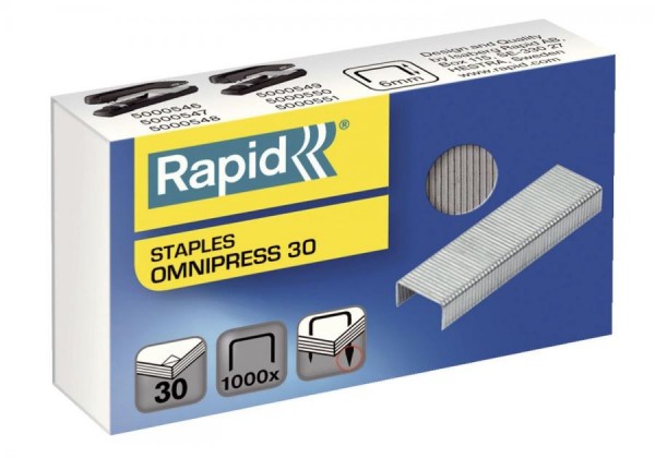 Rapid Heftklammern Omnipress 30, verzinkt