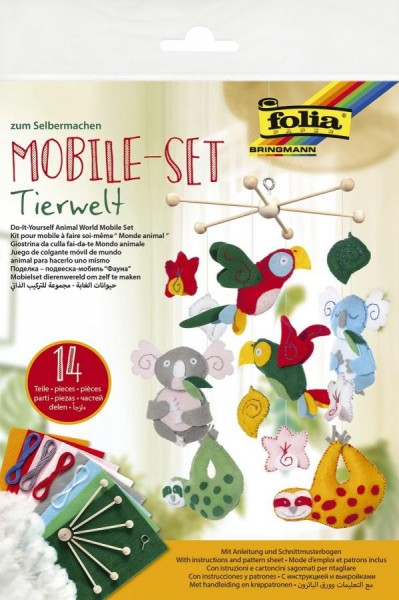 folia Mobile-Set ´Tierwelt´, 14-teilig