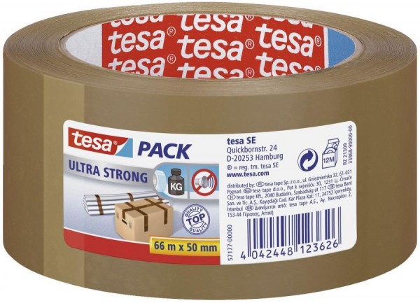 tesapack Verpackungsklebeband ultra strong, 50 mm x 66 m