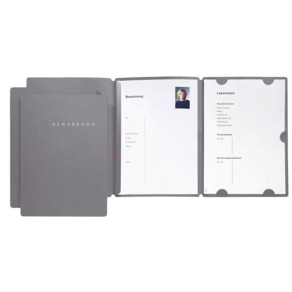 PAGNA Bewerbungs-Set ´Select´, DIN A4, grau