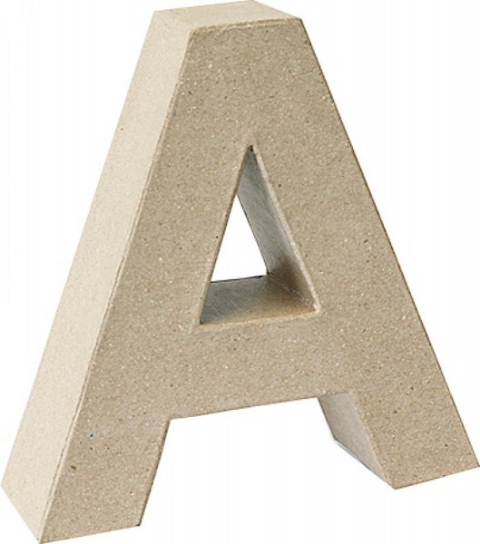 KNORR prandell 3D-Buchstabe ´A´, Pappmaché, 175 x 55 mm