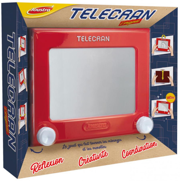 Joustra Zeichentafel/Zaubertafel TELECRAN ORIGINAL, rot