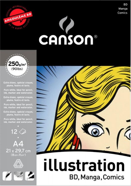 CANSON Manga Block, DIN A4, 250 g/qm