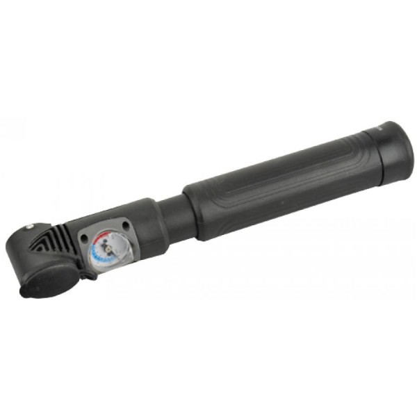 FISCHER Fahrrad-Mini-Luftpumpe, umschaltbar, schwarz