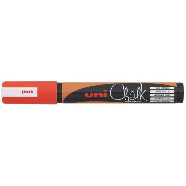 uni-ball Kreidemarker Chalk PWE-5M, neon-orange, Rundspitze