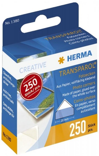 HERMA Transparol Foto-Ecken, Inhalt: 250 Stück