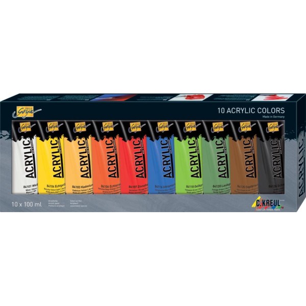 KREUL Acrylfarbe SOLO Goya Acrylic, 100 ml, 10er-Set