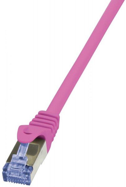 LogiLink Patchkabel, Kat. 6A, S/FTP, 5,0 m, pink