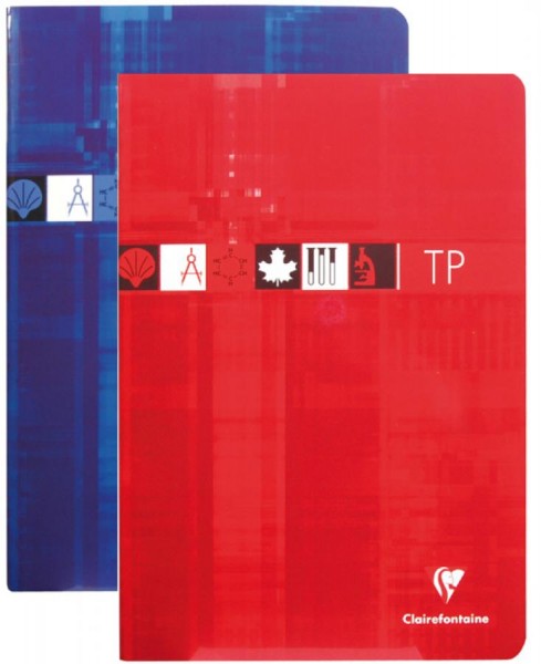 Clairefontaine Cahier travaux pratiques piqûre, A4, séyès