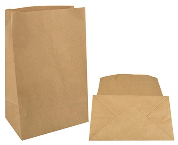 PAPSTAR Papiertüten mit Blockboden, braun