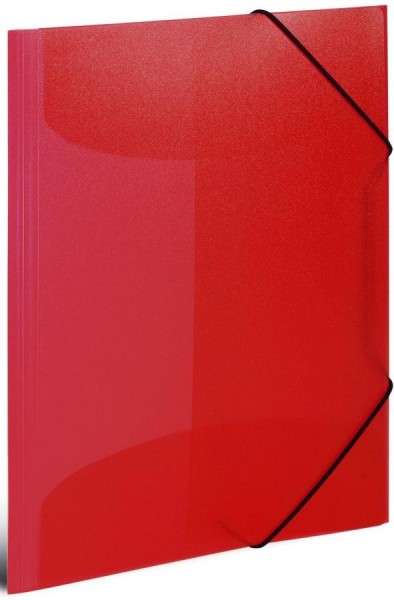 HERMA Eckspannermappe, PP, DIN A3, rot-transluzent
